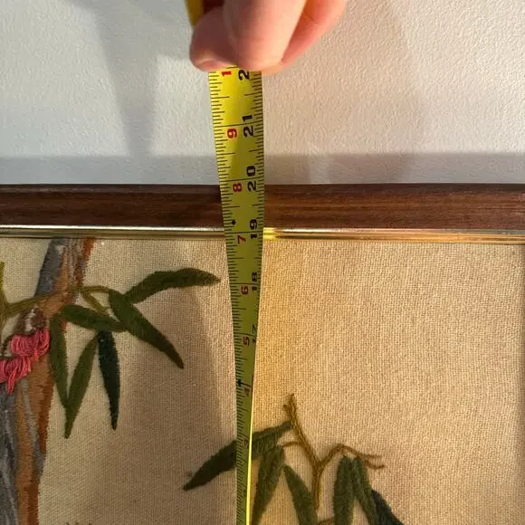 Vintage 1970s Koala Crewel Embroidery Wall Art 16x20 Wood Framed Art - BUB - Picture 3 of 5